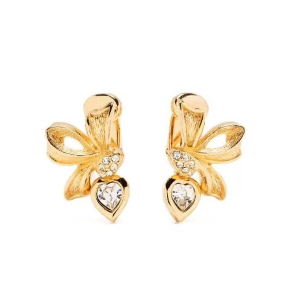 Vintage style bow earrings N352